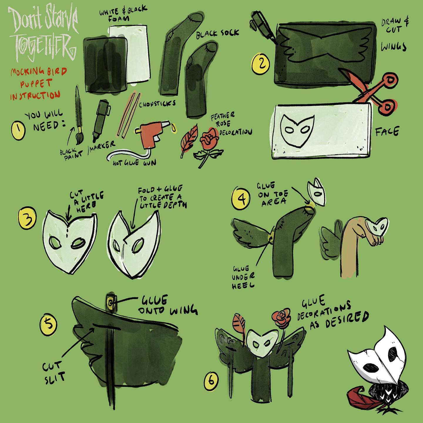 Mocking Puppet 文件:Mocking Bird puppets instruction.jpg - 饥荒维基 - 灰机wiki - 北京嘉闻杰诺网络科技有限公司
