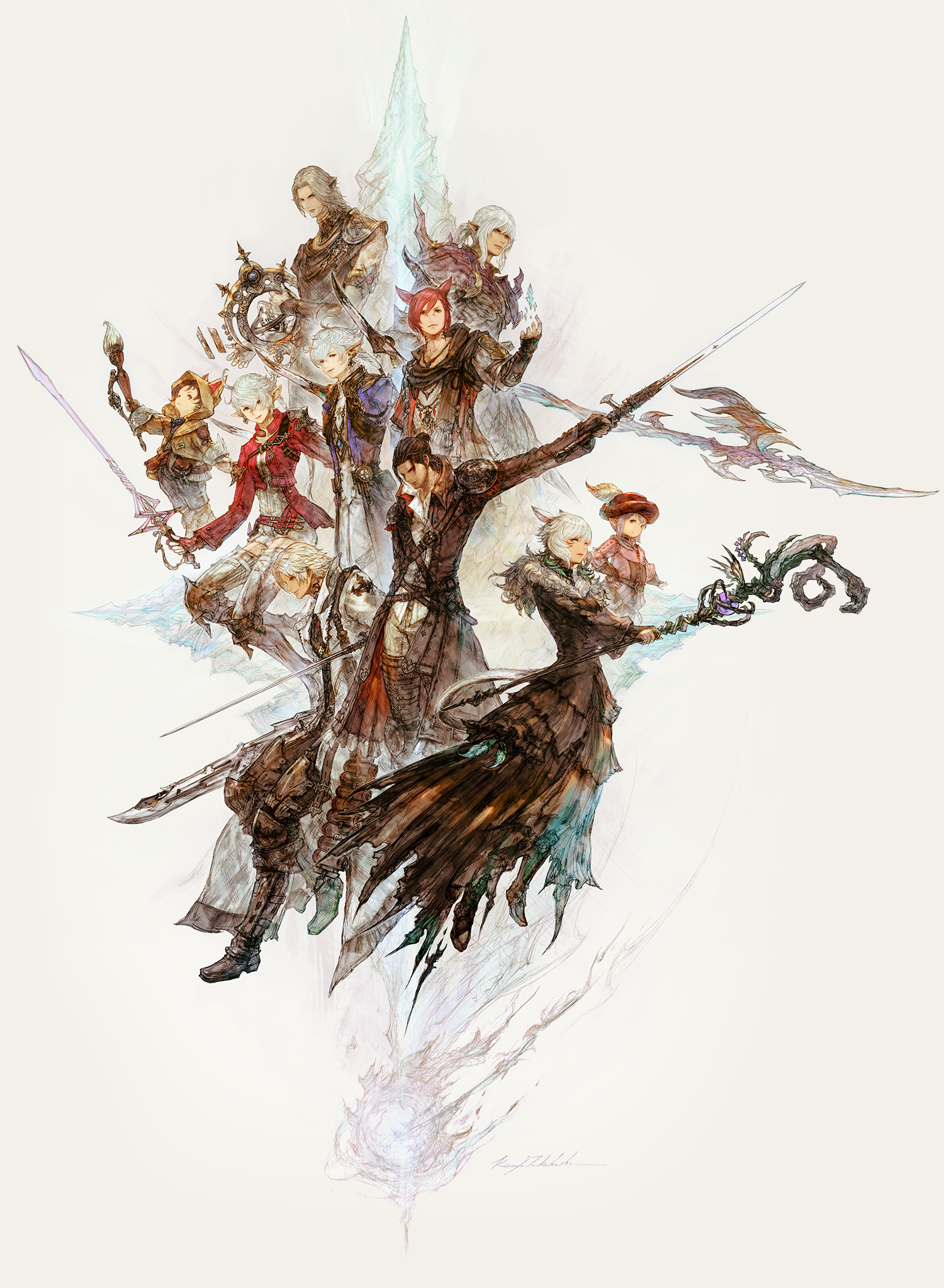 光之战士轨迹展插画 - 最终幻想XIV中文维基 - 灰机wiki - 北京嘉闻杰诺网络科技有限公司