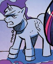 Comic issue 37 Statue Shining Armor.png